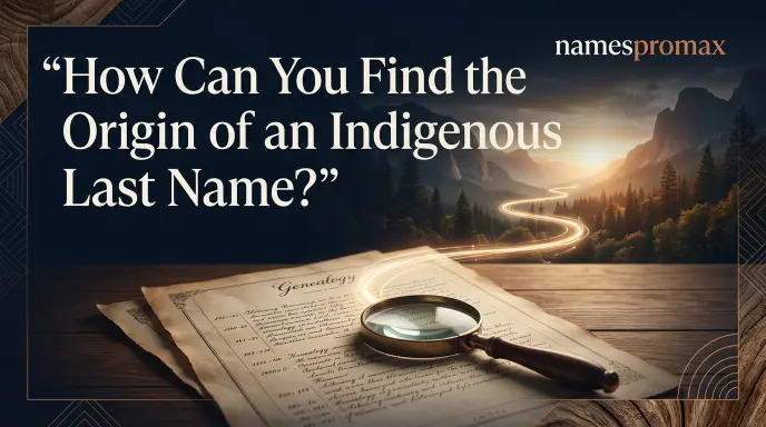 How Can You Find the Origin of an Indigenous Last Name?