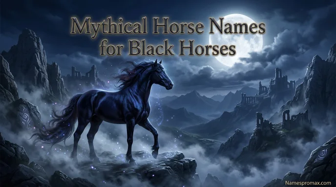 Mythical Horse Names for Black Horses