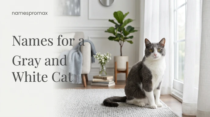 Names for a Gray and White Cat
