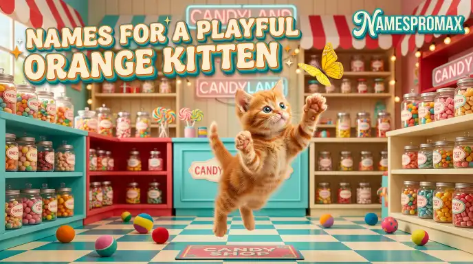 Names for a Playful Orange Kitten