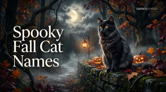 Spooky Fall Cat Names