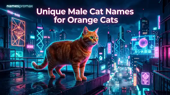 Unique Male Cat Names for Orange Cats