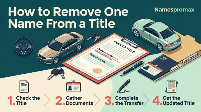 How to Remove One Name From a Car Title