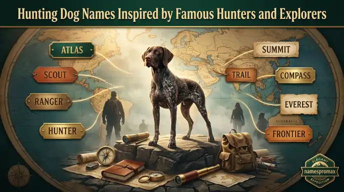 Hunting Dog Names Inspired by Famous Hunters and Explorers