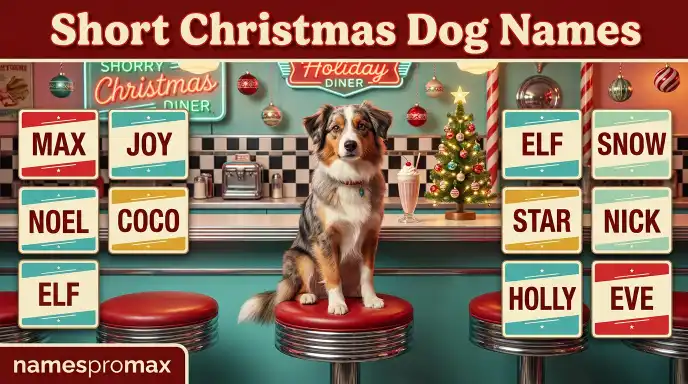 Short Christmas Dog Names