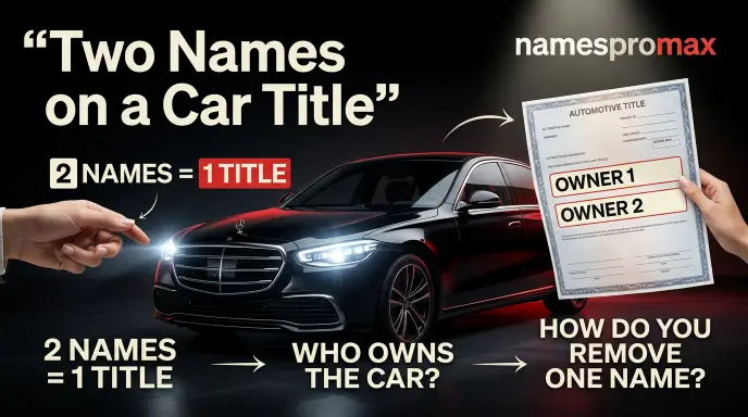 Two Names on a Car Title